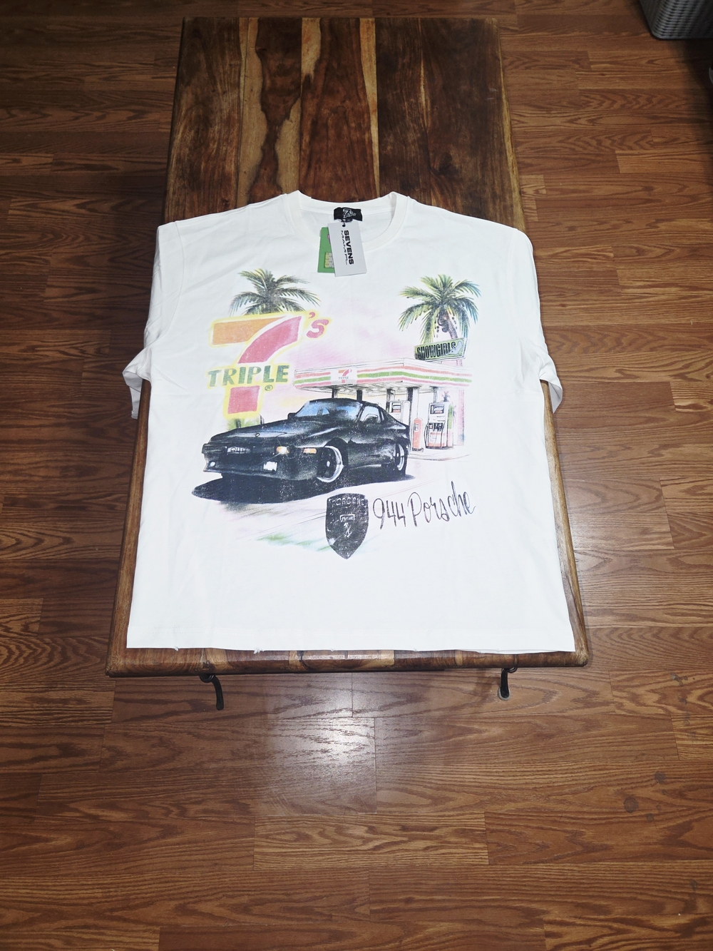 Triple 7 Men's White Short-Sleeve Graphic Tee